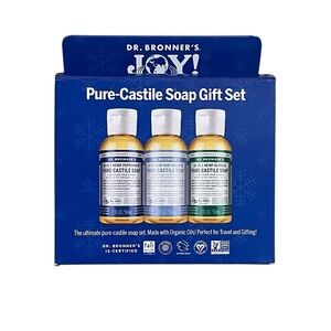 Dr. Bronner's Pure-Castile Soap Gift‎ Set, 3 2oz Bottles, NIP